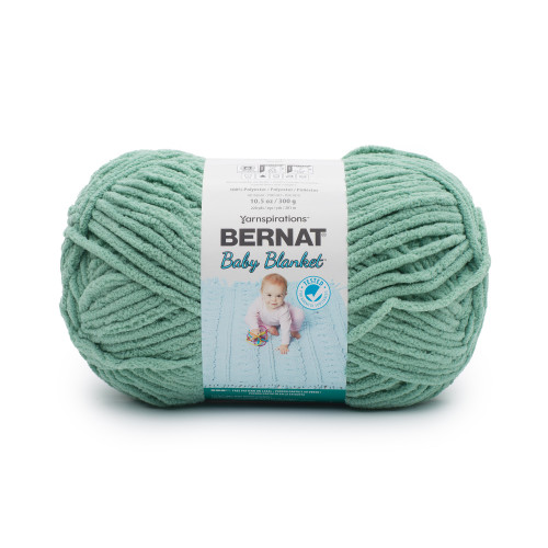 24 Pack - Bernat Baby Blanket Big Ball Yarn 1/Pack-Misty Jungle Green - 5A00216C-1G4BT - 726465500090