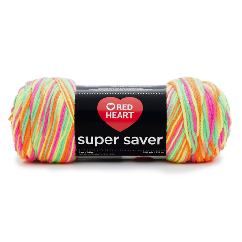 8 Pack - Red Heart Super Saver Yarn 3 Pack-Day Glow - 5A002K6X-1GLRQ