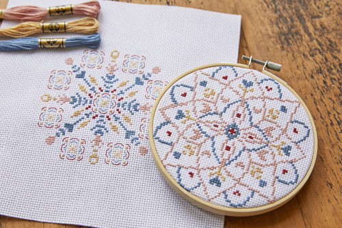 DMC Mindful Making Crossstitch Duo Kit-Meditative Mandela - 5A0034FY-1H632 DMC Mindful Making Crossstitch Duo Kit-Meditative Mandela - 5A0034FY-1H632