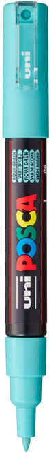 POSCA 1M Paint Marker X-Fine Bullet Tip .7mm-Aqua Green - 5A00315G-1H2SQ - 4902778249352