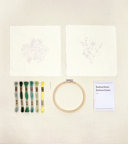 DMC Mindful Making Embroidery Duo Kit-Water Garden - 5A0034FM-1H639