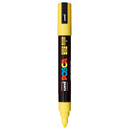 POSCA 5M Medium Bullet Tip 2.5mm Paint Marker 8/Pkg-Yellow Shade - 5A00317M-1H3DJ POSCA 5M Medium Bullet Tip 2.5mm Paint Marker 8/Pkg-Yellow Shade - 5A00317M-1H3DJ