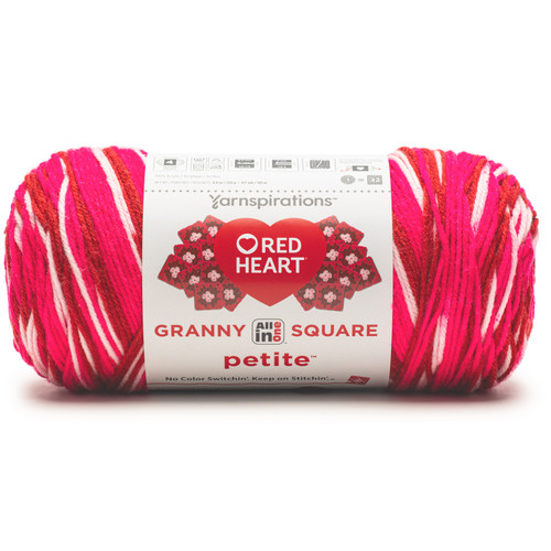 Red Heart All In One Granny Square Petite Yarn-Groovin - 5A002X8L-1GY7H - 073650095443