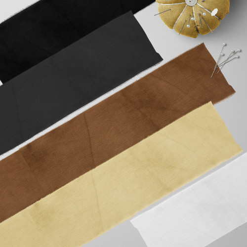 Fabric Editions Create It Assortment 2.5"X42" 20Pkg-5 Each Of 4 Designs -Neutral Solids - 5A00343M-1H5T8