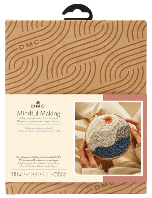 DMC Mindful Making Punch Needle Kit-Mountain Meditation - 5A0034FZ-1H63K - 3357995022539