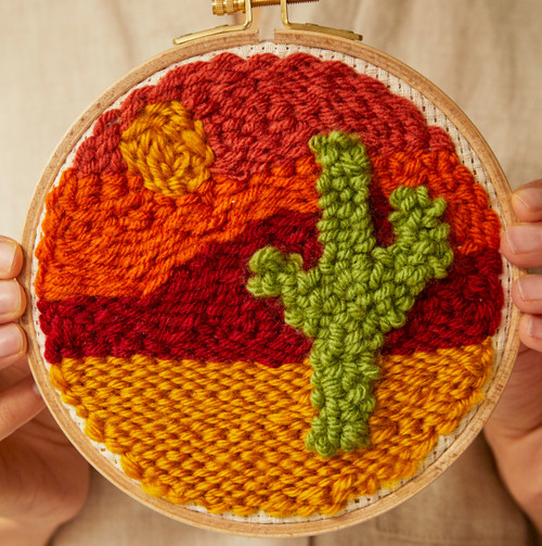 DMC Mindful Making Punch Needle Kit-Desert Meditation - 5A0034F8-1H63M DMC Mindful Making Punch Needle Kit-Desert Meditation - 5A0034F8-1H63M