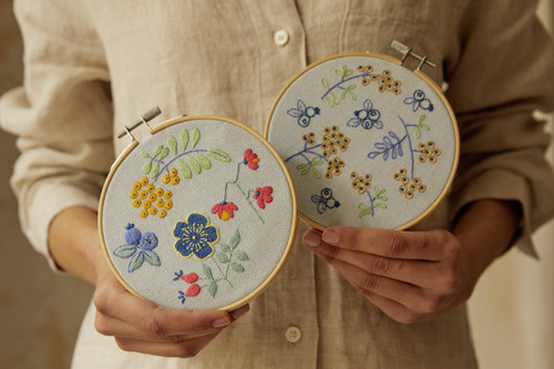 DMC Mindful Making Embroidery Duo Kit-Forest Fruits - 5A0034FS-1H63S