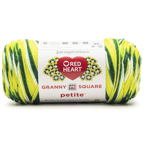 Red Heart All In One Granny Square Petite Yarn-Sweet Pad - 5A002X8L-1GY65 - 073650095481