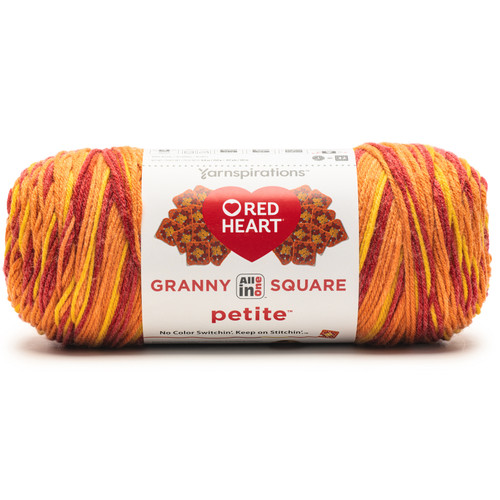 Red Heart All In One Granny Square Petite Yarn-Pep Talk - 5A002X8L-1GY6M - 073650095429