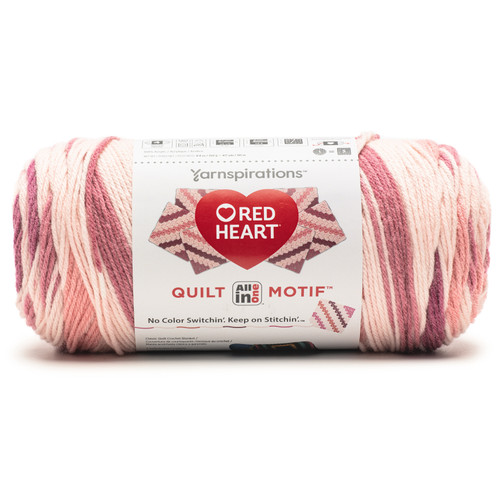 Red Heart All In One Quilt Motif Yarn-Authentic - 5A002X8M-1GY7Q - 073650100000