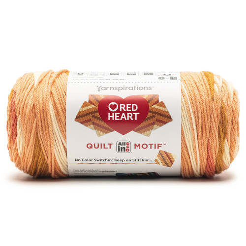 Red Heart All In One Quilt Motif Yarn-Cultured 5A002X8M-1GY7S - 073650098482