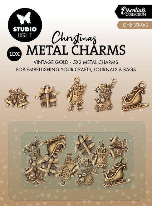 Studio Light Essentials Metal Charms 10/Pkg-Christmas Elements - 5A002Y9K-1GZ6S - 8713943161623 Studio Light Essentials Metal Charms 10/Pkg-Christmas Elements - 5A002Y9K-1GZ6S - 8713943161623