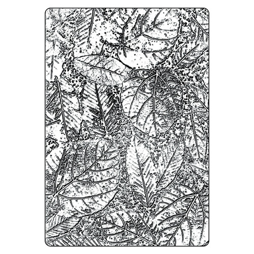 Sizzix 3D Texture Fades Embossing Folder A5 by Tim Holtz-Foliage - 5A002MWV-1GPC3 - 630454292371