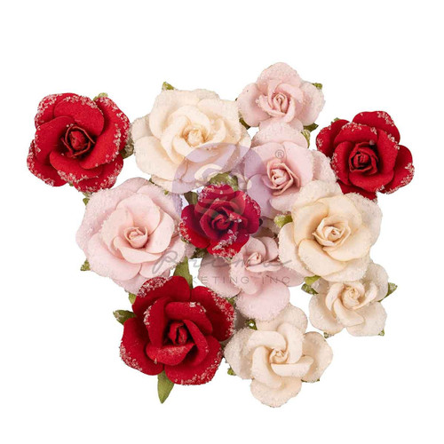 3 Pack - Prima Marketing Frank Garcia Paper Flowers 12/Pkg-Shades Of Sweet, Cherry Sweet - 5A0032FY-1H45T - 655350679453