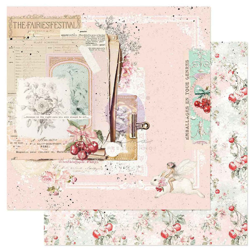 10 Pack - Cherry Sweet By Frank Garcia Double-Sided Cardstock 12"X12"-In A Daydream - 5A0032GL-1H45R - 655350981877