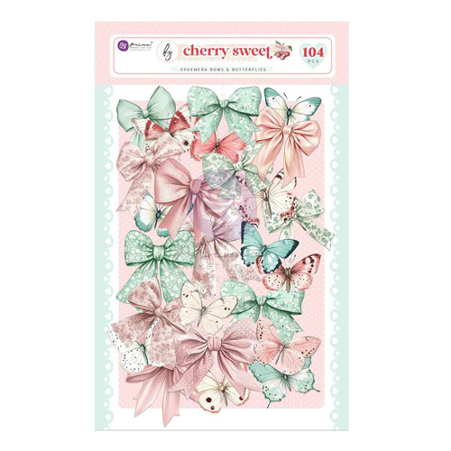 3 Pack - Cherry Sweet By Frank Garcia Ephemera 104/Pkg-Bows & Butterflies - 5A0032GH-1H45D - 655350981983
