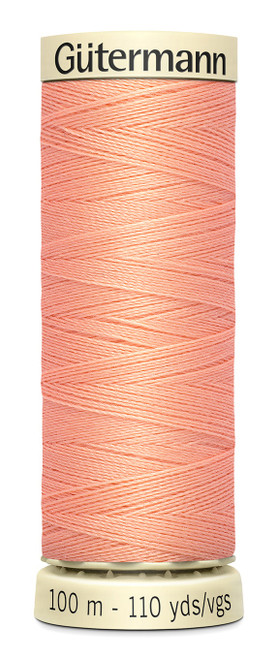 6 Pack - Gutermann Sew-All Thread 110yd-Peach - 100P-365 - 077780000698
