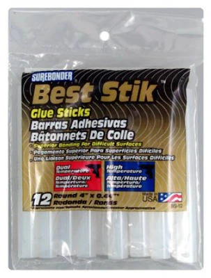 5 Pack - Surebonder High-Temp Best Stik Glue Sticks 12/Pkg-7/16"X4" - BS-12 - 018239320639