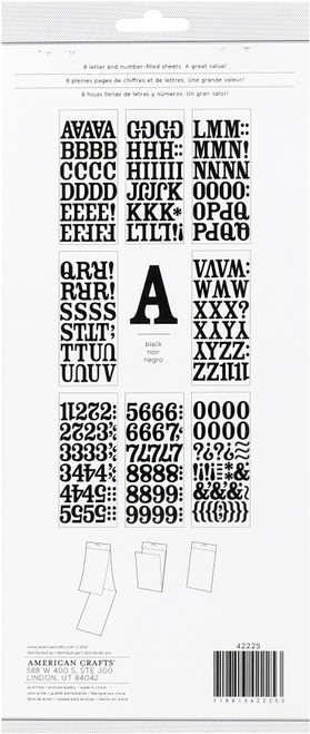 Remarks Sticker Book-Large-Rockabye-Black - RMRKS-42225 Remarks Sticker Book-Large-Rockabye-Black - RMRKS-42225