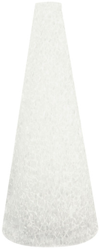 Floracraft Styrofoam Cone, 6 x 3 Inches, White