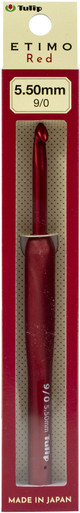 Tulip Etimo Red Crochet Hook W/ Cushion Grip-Size 10.5/6.50mm