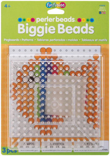 Perler Pegboards 2 Pkg Large Square Yellow