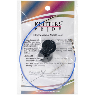 Knitter's Pride-Interchangeable Cords 37 (47 w/ tips)-Black