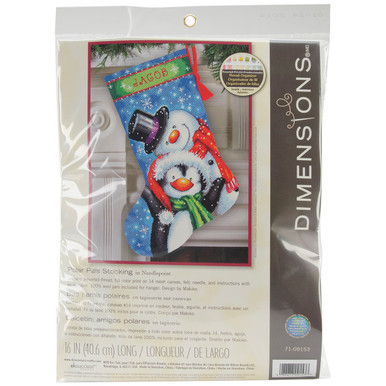 Dimensions Stocking Needlepoint Kit 16 Long-Sweet Santa Stitched in Floss