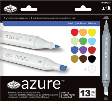 Royal and Langnickel - Azure Artists Markers - Dual Tip - Forest Set of 13