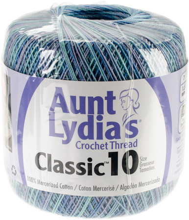 Coats Crochet Aunt Lydia's Crochet Thread, Cotton Classic SIze 10, Burgundy  (2-Pack)