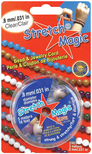 Stretch Magic Bead & Jewelry Cords 2/Pkg 1mmX25m & .8mmX5m-Clear