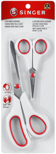 Singer Sewing Scissors Set 2/Pkg-8.5 Fabric & 4 Mini Detail Scissors  07175 - GettyCrafts