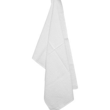 Dunroven House Waffle Weave 20x28 Tea Towel- White