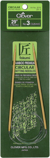 Takumi Bamboo Circular Knitting Needles 29 Size 19