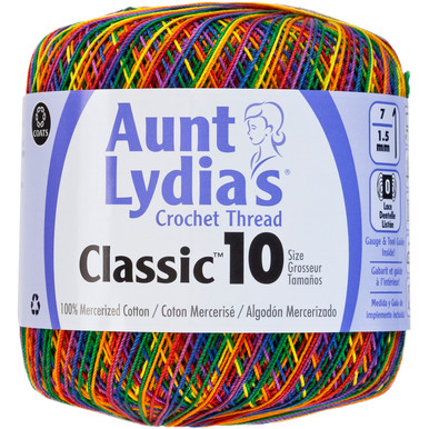 Aunt Lydia's Classic Crochet Thread Size 10 - Silver