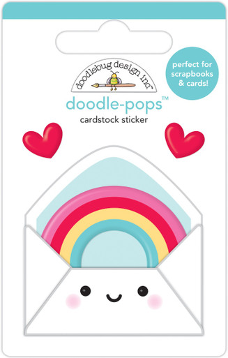 Doodlebug Doodle-Pops 3D Stickers Our Song Love Notes 842715065802 