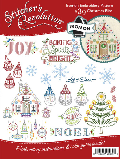 6 Pack Stitcher's Revolution Iron-On Transfers-Christmas Bliss SR2-SR39 -  GettyCrafts