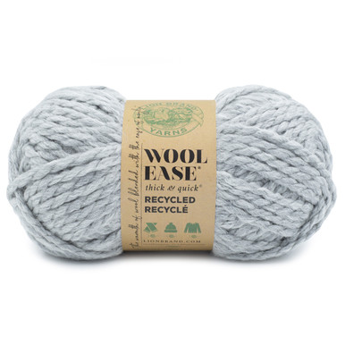 Lion Brand Wool-Ease Thick & Quick Recycled Yarn-Grey 643