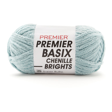 Premier Basix Chenille Brights Yarn-Seafoam