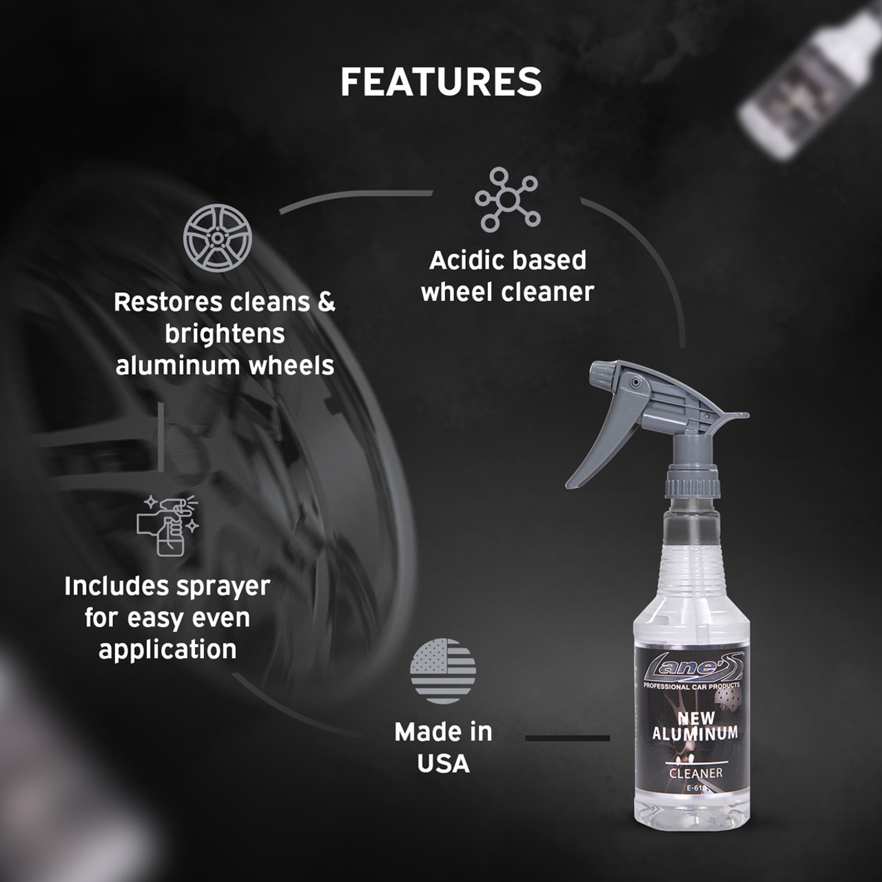 Lane's Aluminum Wheel Cleaner - Best Acidic Wheel Cleaner on the Market