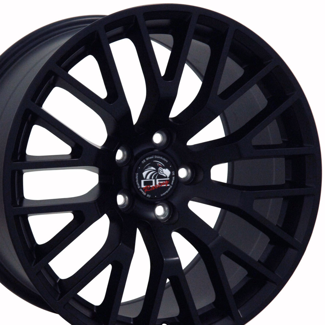18 Fits Ford 2015 Mustang Gt Wheel Matte Black 18x9