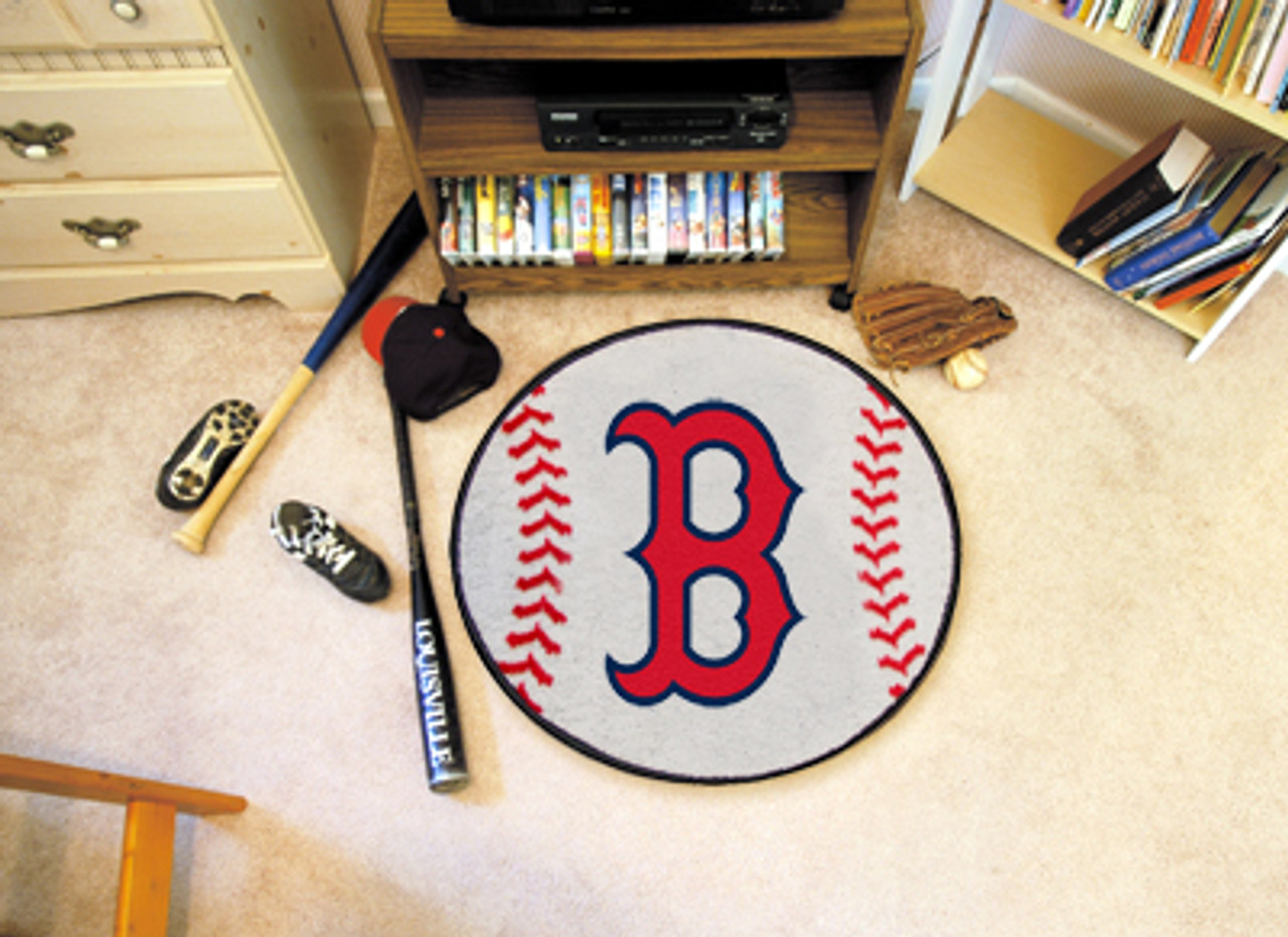 Floor Mats - FanMats - MLB - Boston Red Sox Baseball Mat 26 diameter
