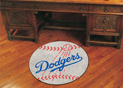 Floor Mats FanMats MLB Los Angeles Dodgers Baseball Mat 26" diameter