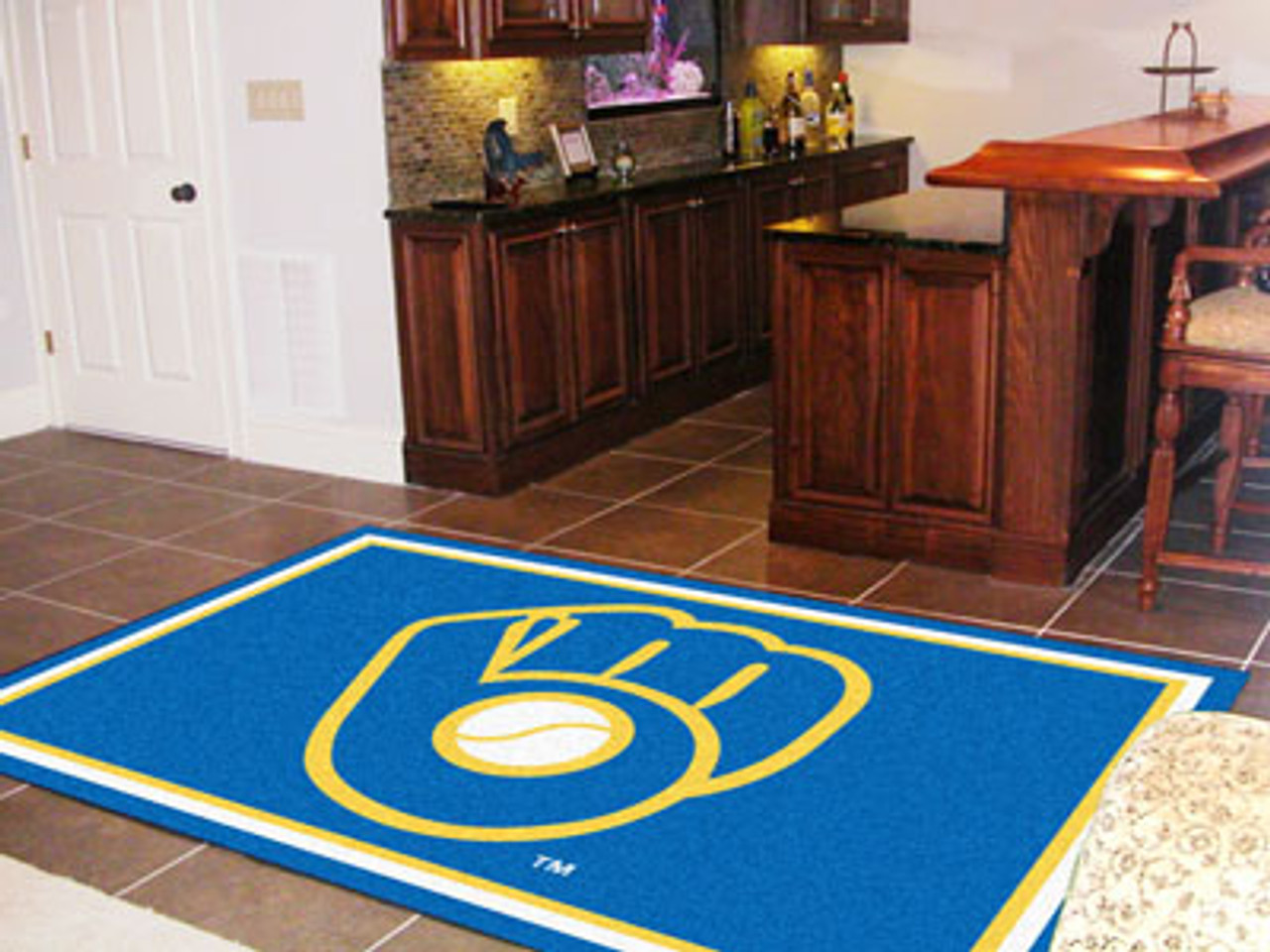 FANMATS Milwaukee Brewers Baseball Rug