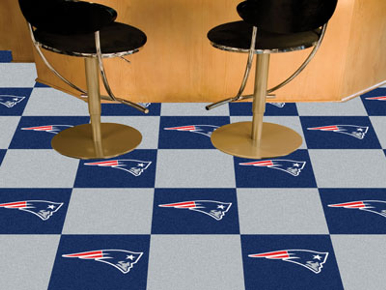 Floor Mats Fanmats Nfl New England Patriots Carpet Tiles 18
