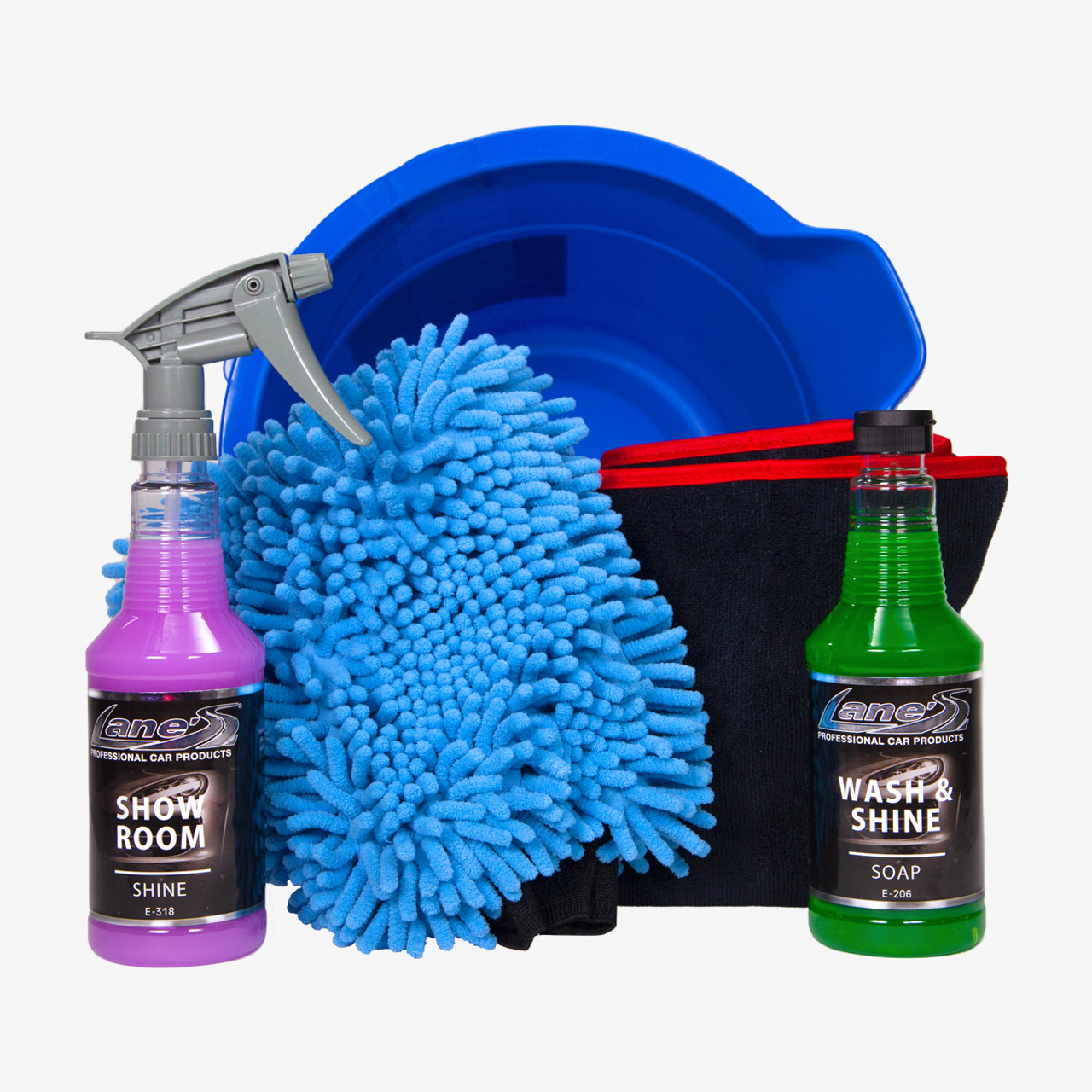 Lane's Car Products Wash & Shine Car Care Kit K-1043