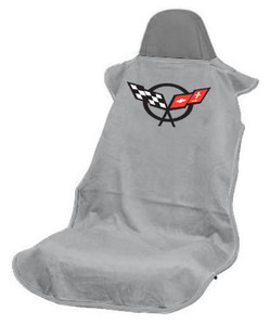 Corvette C5 Gray Car Seat Towel Corvette C5 Gray Car Seat Towel