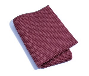 Burgundy Waffle Weave Towel