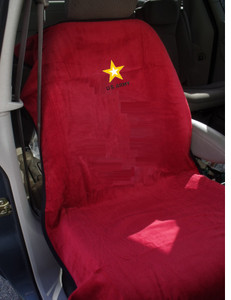 US Army Red Car Seat Cover Towel US Army Red Car Seat Cover Towel