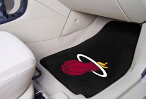 Miami Heat Black 2-piece Carpeted Car Floor Mats